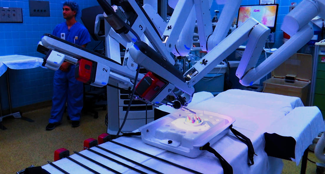 The Da Vinci surgical system